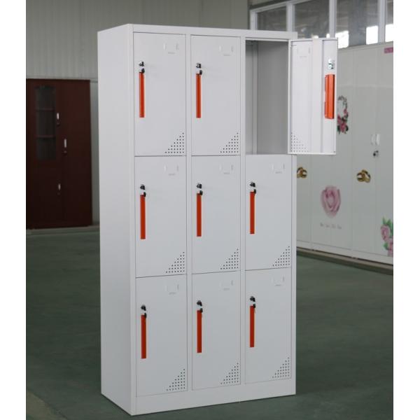 9 Door Cold Rolling Steel Office Lockers For Office / Hospital