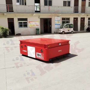 15 Tons Steerable Trackless Transfer Car For Material Handling
