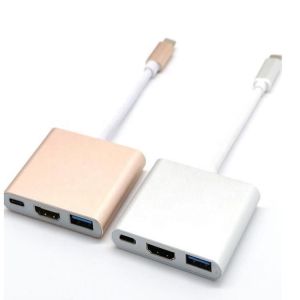 3 in 1 PD Charging 4K 1080P USB Type C OTG Docking Station Hub Adapter