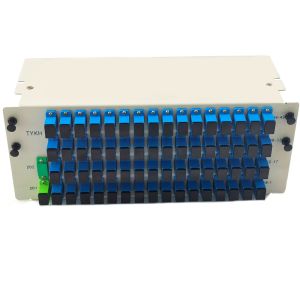 SC UPC 1x64 Inserting PLC Fiber Splitter High Reliability 55/50