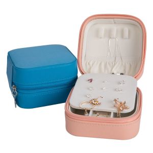 pink Portable Jewelry box , Multifunction Travel Ring case