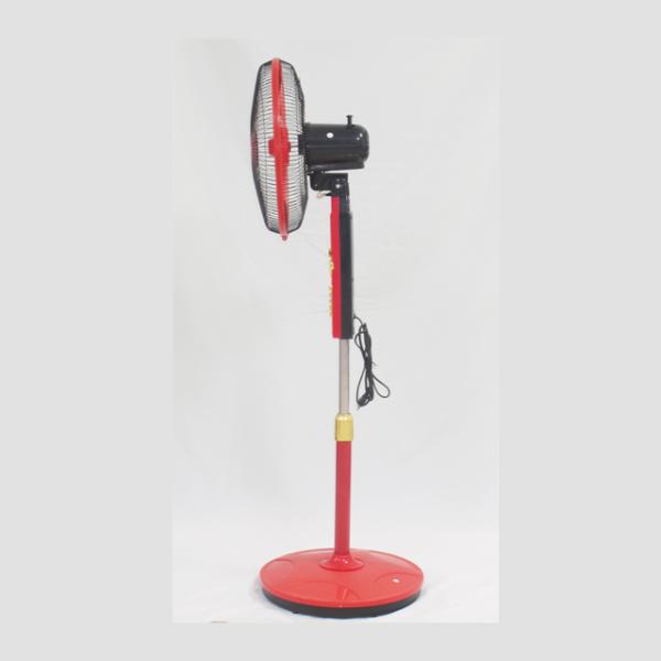 Rechargeable Adjustable Floor Fan With Led Light For Indoor And Outdoor