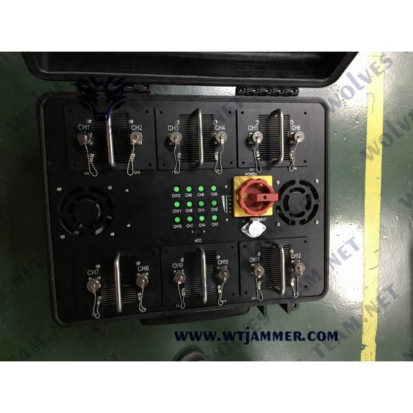 WCDMA IED Bomb Jammer GSM CDMA 330W 6000MHz With DDS Convoy