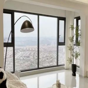 NFRC Certificated Modern Design Aluminum Casement Window with Powder Coating and