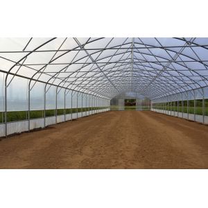 Aluminum Alloy Tomato Farming Tunnel Greenhouse 8*30m Anodizing