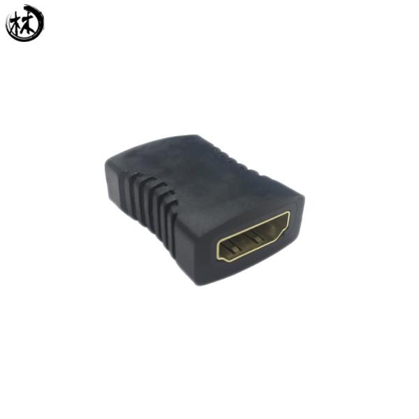 HDTV Male to Male adapter,HDTV/M to HDTV/M with golden plate,180 degrees HDTV adapter