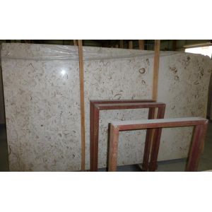 Quality Cheap Oscar Flower Beige Marble Slab Tile for sale
