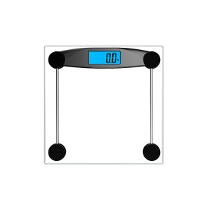 Clear Tempered Glass Platform Electronic Bathroom Weighing Scales