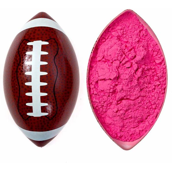 Buy Latex Blue Pink Powder 6" Football Reveal Ball at wholesale prices