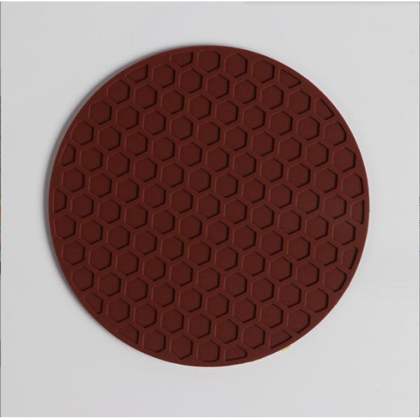 Deep Grooved Absorbent Silicone Coaster Pad Mat for Heat Resistant Pot Mug Coffee Cup