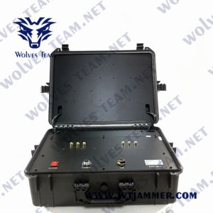 Suitcase Cell Phone Jamming Device 8 Bands For GPS WiFi GSM PCS 3G 4G 5g
