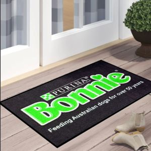 Nylon Printed Welcome Custom Logo Door Mats Carpet Nitrile Rubber Back