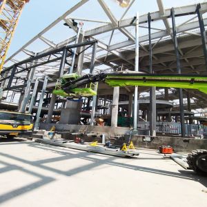 Customizable Steel Structure Factory with PVC Rain Spout