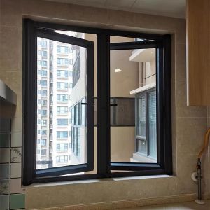 Insect Resistant Aluminum Alloy Fiberglass Retractable Screen Door Customized