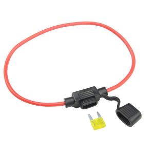 Automotive ATM Blade Fuse Holder With 12AWG Wire