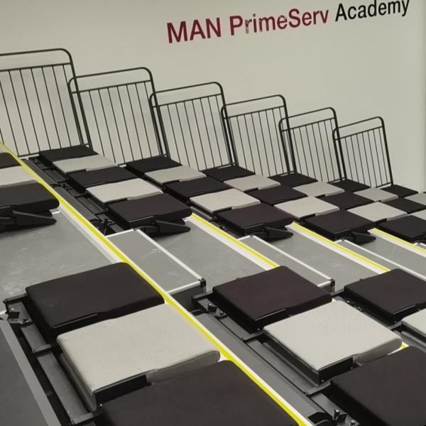 Buy Retractable Telescopic Gym Bleachers Rear Folding For Concert Hall at wholesale prices