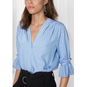 Frill Sleeve Designs Blouse For Woman