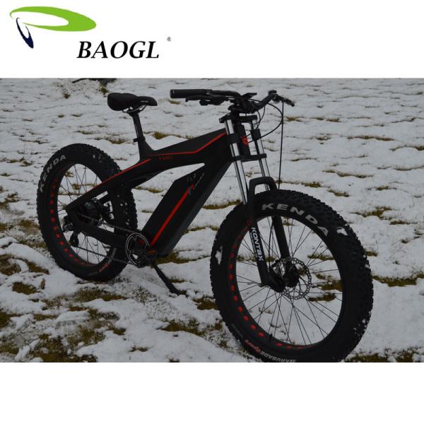 Powerful Carbon Fiber Electric Mountain Bicycle with and Lithium Battery Power Supply