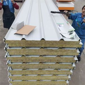 OEM House Rockwool Sandwich Wall Panel 6m 7m Length