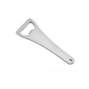 Flat Handle Stainless Steel Beer Bottle Opener, punched blank stainless steel