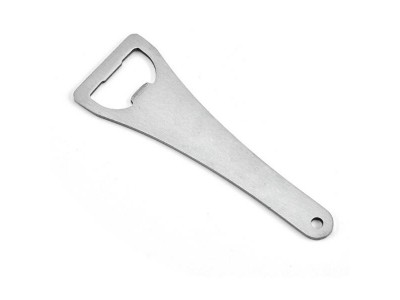 Flat Handle Stainless Steel Beer Bottle Opener, punched blank stainless steel