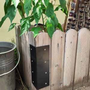 Reinforcing Garden Bed Corner Bracket with L Shape Carbon Steel Bar Hardware