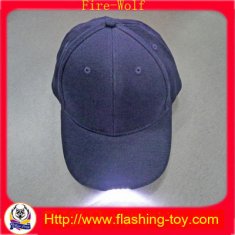 100% Cotton Customized promotional Gift LED Flashing Cap, Hats HL-B5122
