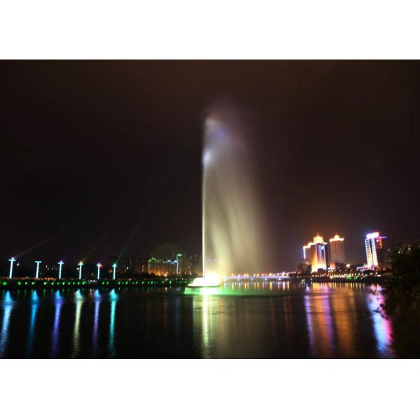 Super Shocking Outdoor Led Pond Fountain , Dancing Pool Fountain 100m Super High
