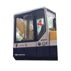 KOMATSU Excavator Cab Glass For Diggers Left Door Back Side Position No.4