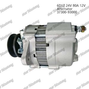 Alternator 6D17 24V 80A R210-5 37300-93000