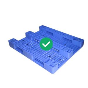 Ergonomic Nestable Hygienic Plastic Pallet Warehouse HDPE 2000Kg Dynamic