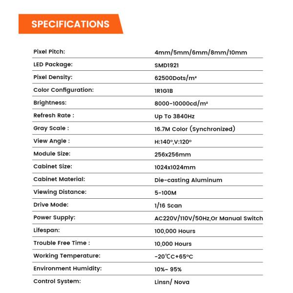 Easy installation 10000nits P4 P5 P6 P8 P10 mupi digital outdoor indoor led digital signage