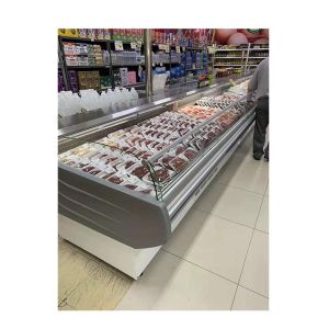 Commercial Curved Style Refrigerated Deli Showcase Meat Cooler Deli Fridge
