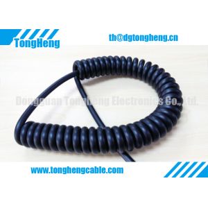 China 6 Conductors PUR Jacket Coiled Spiral Cable on sale