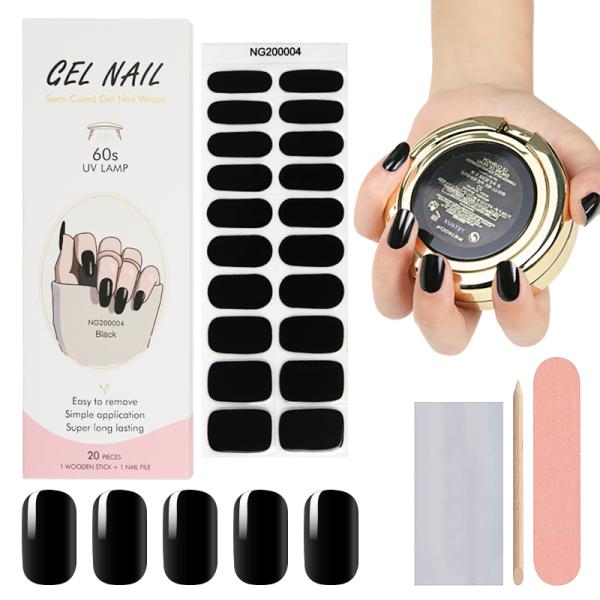 2023 Cat Eye Gel Nail Polish Stickers with UV Lamp and Easy Application Technique