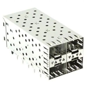 China 2007417-1 2007637-4 Fiber Optic Transceiver Module CONN SFP+ RCPT W/CAGE 2X2 80P RA on sale