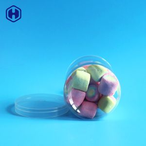 FDA 385ml Transparent Leak Proof Plastic Jar With Screw Cap