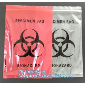 Biodegradable Biohazard Specimen Bag, Biohazard Specimen Transport Bag, Medical