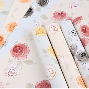 Mother's Day Eternal Night Starry River flower wrapping paper, thickened rose