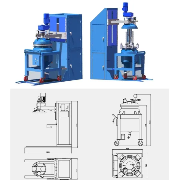 Injection Machine with Mixer for APG Machine to Bushings, Electric Insulaotrs