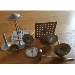Zinc Plated Perforated Metal Base Insulation Anchor Pins