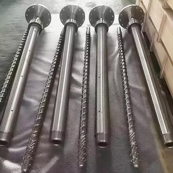 Customized High Quality Recycling Machine Film Blowing Screw and Barrel Materials Treatment Plastic machine for Plastic & Rubber Machinery Parts