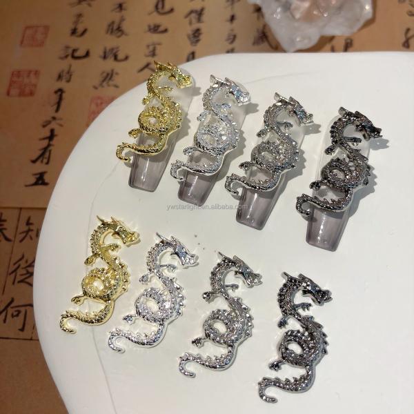 Upgrade Your Nail Game with Our Fashionable Dragon Nail Charm in Multiple Colors