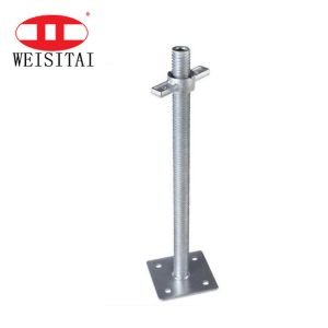 600MM Adjustable Hollow Jack Base Scaffolding System Parts