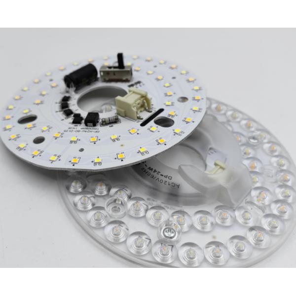 Dia125mm 4.9inch 24W LED Ceiling Fan Light Retrofit Kit Ceiling Light Replacement Kit 5CCT 3000K 3500K 4000K 5000K 6000K Adjustable 12W 18W 24W Switch