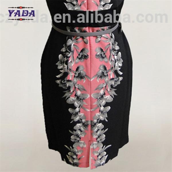 Casual polyester spandex new design lady casual women's clothing print dress for women