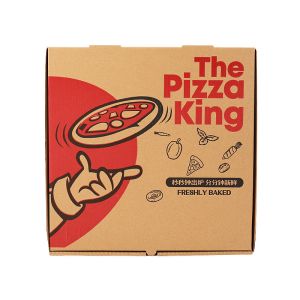 Flexo Printing Kraft Paper Blank Pizza Boxes 6 7 8 9 10 Inch Cardboard Food