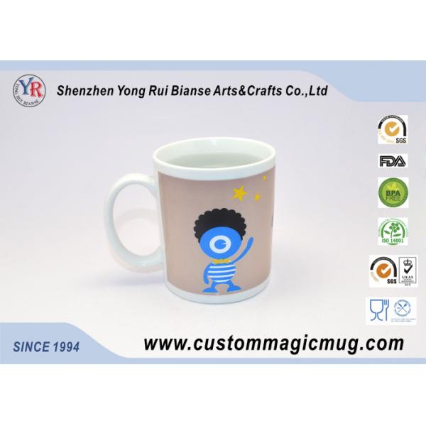 Thermochromic Ceramic Heat Sensitive Magic Mug , Eco Friendly Coffee Mugs