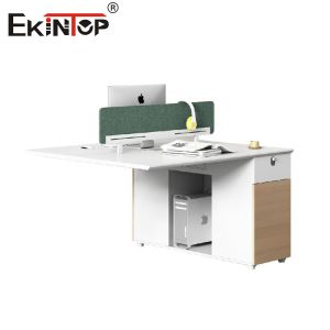 Modular And Connectable Two-Person Office Furniture Modern Style