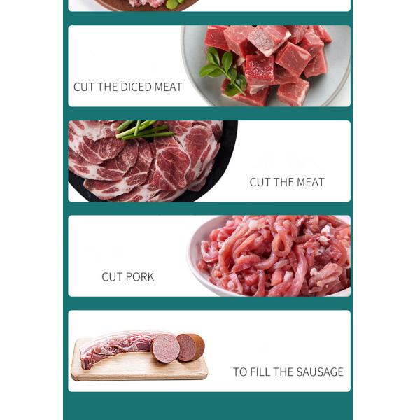 Commercial Meat Cutter And Grinder Stainless Steel Sausage Making Machine 250kg/h